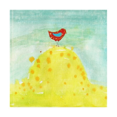Trademark Fine Art Ingrid Blixt 'Feathers, Dots And Stripes XII Childrens Art' Canvas Art, 24x24 WAG16009-C2424GG